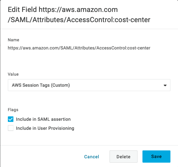 AWS Application - New Parameter Value (screenshot)