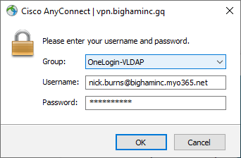 Cisco Anyconnect connection process
