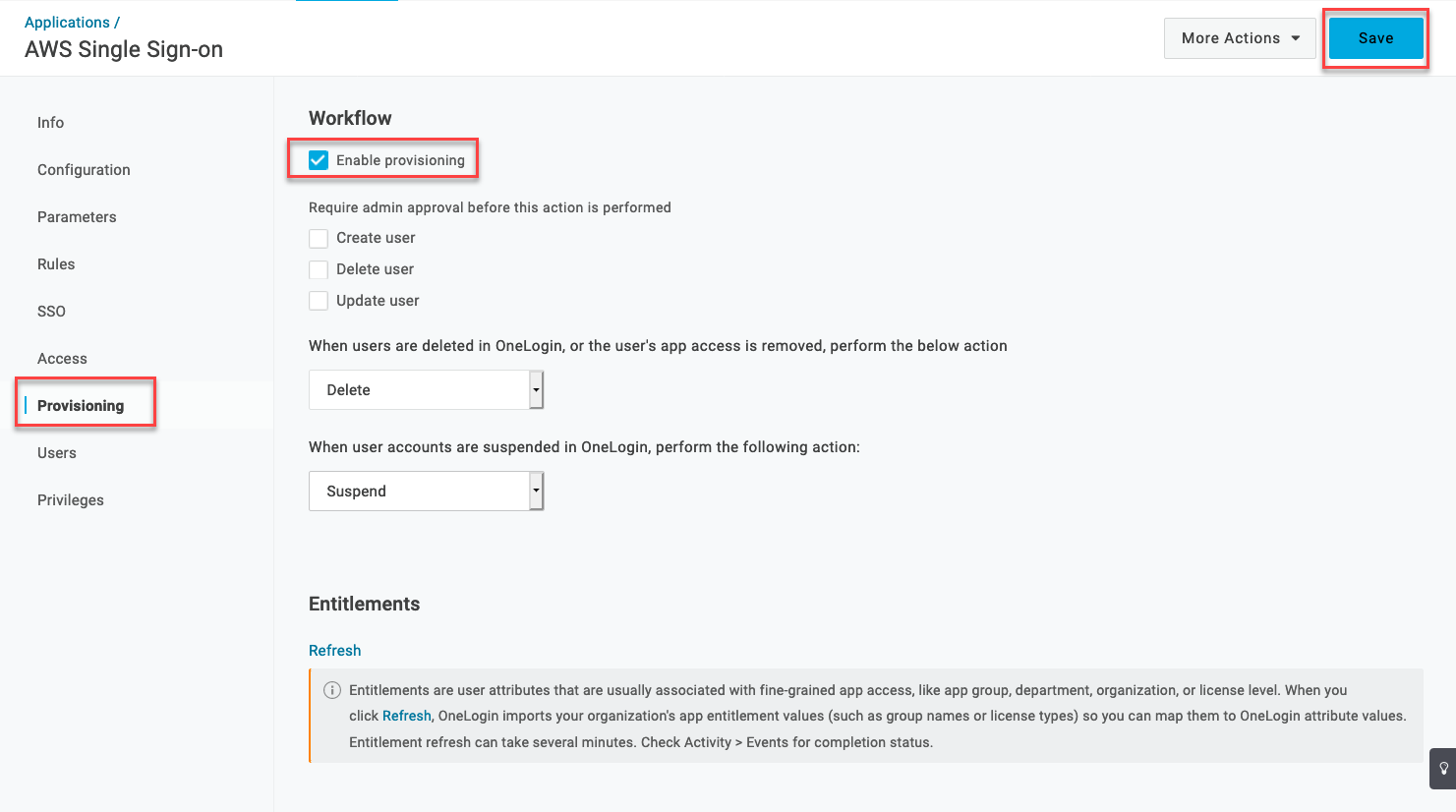 AWS Application - Provisioning (screenshot)