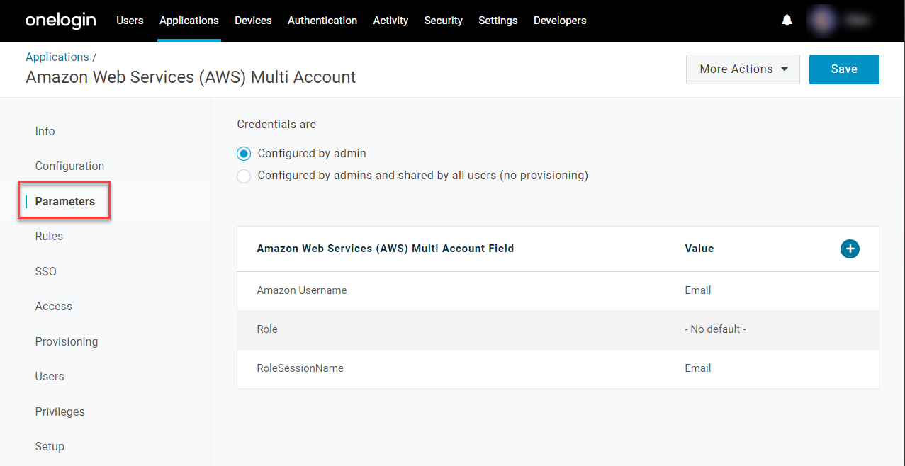 AWS Multi Account - Parameters