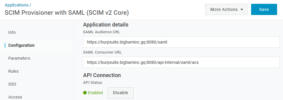 OneLogin - API Connection