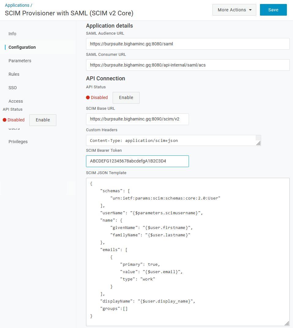 OneLogin - Configuration