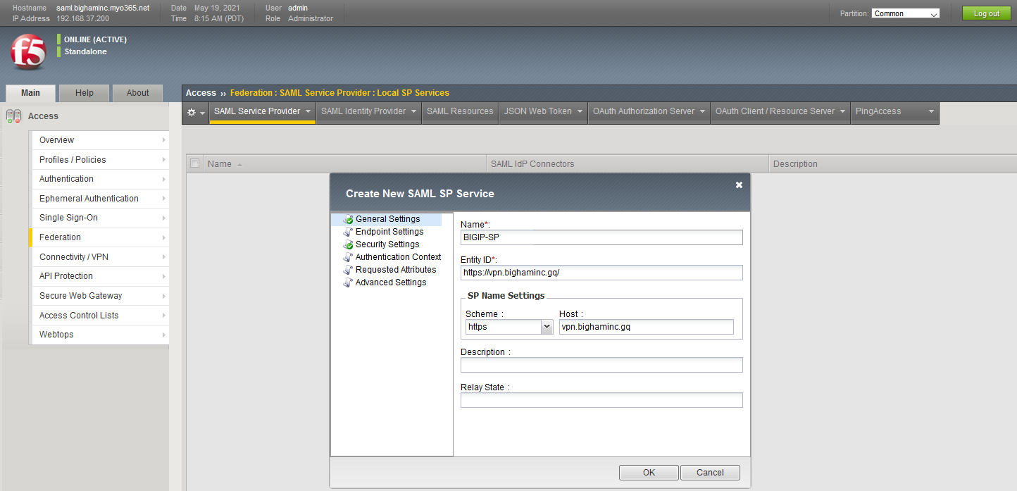 - Configuring SAML for F5 BigIP VPN - Knowledge Portal