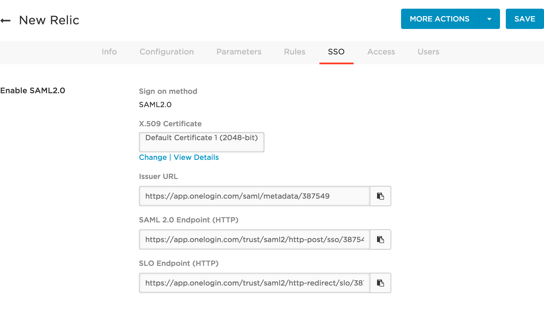 configuring saml for new relic onelogin help center newrelic