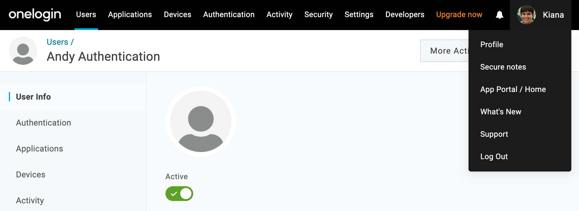 OneLogin - Profile App Portal