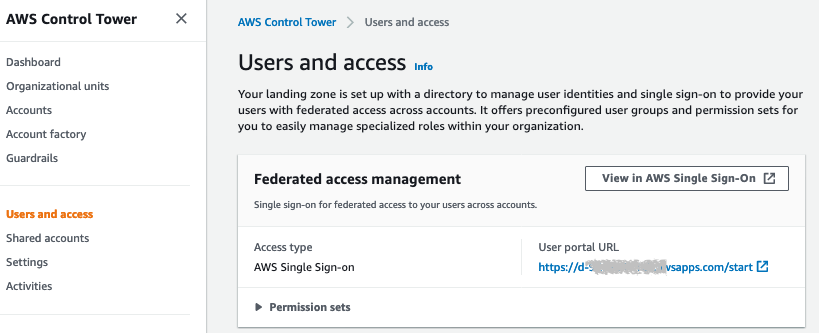 AWS Control Tower (screenshot)