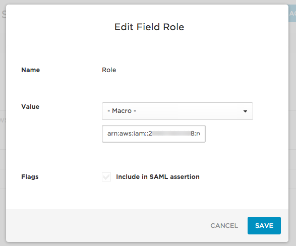 OneLogin - Role Parameter (screenshot)