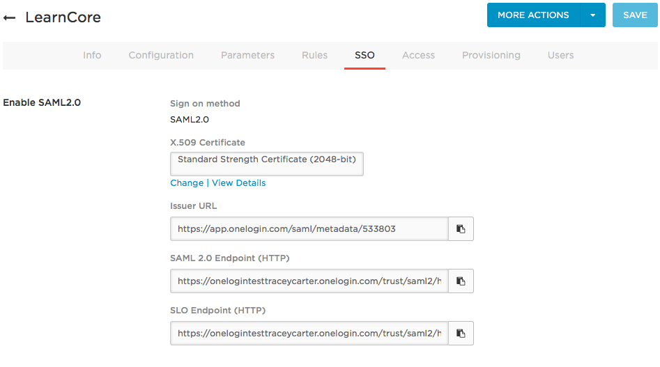 OneLogin Service System