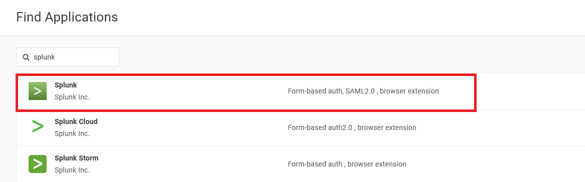App Search: Splunk